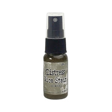 Load image into Gallery viewer, Tim Holtz - Distress Mica Stain - 1oz - Select from Drop Down. Tim Holtz Mica Stains add colorful, pearlescent shimmer to paper crafts or mixed media projects. Mica stains adhere to paper, canvas, wood, fabric and other porous surfaces. Available at Embellish Away located in Bowmanville Ontario Canada. Decayed