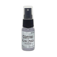 Load image into Gallery viewer, Tim Holtz - Distress Mica Stain - 1oz - Select from Drop Down. Tim Holtz Mica Stains add colorful, pearlescent shimmer to paper crafts or mixed media projects. Mica stains adhere to paper, canvas, wood, fabric and other porous surfaces. Available at Embellish Away located in Bowmanville Ontario Canada. Frozen Fog