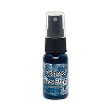 Load image into Gallery viewer, Tim Holtz - Distress Mica Stain - 1oz - Select from Drop Down. Tim Holtz Mica Stains add colorful, pearlescent shimmer to paper crafts or mixed media projects. Mica stains adhere to paper, canvas, wood, fabric and other porous surfaces. Available at Embellish Away located in Bowmanville Ontario Canada. Juniper Berry