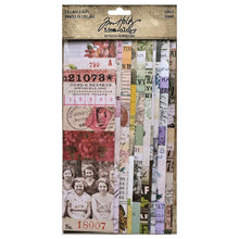 Load image into Gallery viewer, Tim Holtz - Idea-ology - Collage Strips Large - 30 Pieces. A symphony of memories, words, and ephemera, Tim Holtz Collage Strips Large are meticulously curated to inspire and elevate your artistic endeavors. Available at Embellish Away located in Bowmanville Ontario Canada.