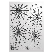 Load image into Gallery viewer, Tonic Studios - 3D Embossing Folder - Baroque Snowflake - Winter's Veil. Introducing the Winter's Veil collection, featuring outstanding products and imagery that beautifully capture the essence of a winter's night. Available at Embellish Away located in Bowmanville Ontario Canada.