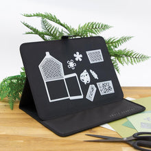 Load image into Gallery viewer, Tonic Studios - Crafter's Magnetic Die Stand. Introducing the Crafter's Magnetic Die Stand - load your Stand with individual dies or mount a pre-loaded magnetic sheet direct from your collection. Available at Embellish Away located in Bowmanville Ontario Canada.