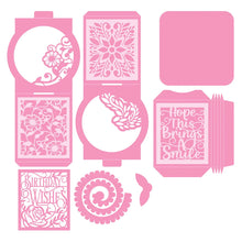 Load image into Gallery viewer, Tonic Studios - Die Set - Amazing Aperture Box. Craft sensational boxes, memory books, interactive cards and more with the Dimensions range of three-dimensional dies! Available at Embellish Away located in Bowmanville Ontario Canada.