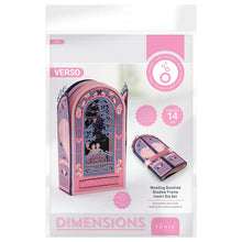 Load image into Gallery viewer, Tonic Studios - Die Set - Wedding Gatefold Shadow Frame Inserts. This captivating add-on set allows you to create stunning gatefold shadow frame cards with elegant scenes, delightful sentiments, and gorgeous decorative wedding elements. Available at Embellish Away located in Bowmanville Ontario Canada.