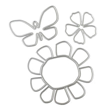 Load image into Gallery viewer, Vicki Boutin Shape Dies - Floral and Butterfly, a set of three versatile dies designed to add intricate and captivating shapes to your crafting projects. Includes 3 pieces. Available at Embellish Away located in Bowmanville Ontario Canada.
