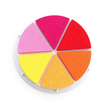 Load image into Gallery viewer, Vicki Boutin - Mixed Media - Ink Stamp Pads - 6/Pkg - Warm. Bring your project to life with colored stamp pads! Simply detach the removable color wedge of your choice and start stamping! Available at Embellish Away located in Bowmanville Ontario Canada.