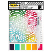 Load image into Gallery viewer, Vicki Boutin - Mixed Media Paper Pad 6"X8" - 16/Pkg - Watercolor. Unleash your inner artist with the Vicki Boutin Watercolor Paper & Brush, an all-in-one kit designed to elevate your watercolor painting experience. Includes 16 sheets of 6x8 inch paper. Available at Embellish Away located in Bowmanville Ontario Canada.