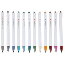Load image into Gallery viewer, Zebra - CLiCKART Retractable Marker Pen Set - Dark Colour Palette (12pc). Perfect for journaling, colour coding, drawing, and writing. At Embellish Away in Bowmnaville Ontario Canada.