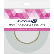 Load image into Gallery viewer, X-PRESS GRAPH-X SUPPLIES-X-Press It Double Sided High Tack Tape. This tape is acid and solvent free; features an extra-strong adhesive that can easily be applied by hand and is heat resistant. Works on metal, glass, wood, paper, plastic, fabric and more! Available at Embellish Away located in Bowmanville Ontario Canada