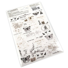 Load image into Gallery viewer, 49 And Market - Essential Rub-Ons 6"X8" - 2/Sheets - Butterflies 01. 2 sheets of rub-on transfers. Each sheet measures 6x8 inches and is loaded with elements that are perfect for mixing and matching with all your crafting projects. Available at Embellish Away located in Bowmanville Ontario Canada.