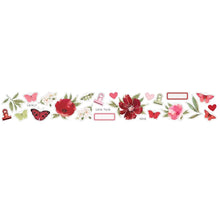 Load image into Gallery viewer, 49 And Market - Washi Sticker Roll - ARToptions Rouge. Each roll has a repeat of approximately 13 in. long - 25 images repeated for a length of 5 m. Stickers can be used to decorate journals, scrapbook pages and other projects. Available at Embellish Away located in Bowmanville Ontario Canada.