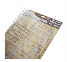 Load image into Gallery viewer, 7Gypsies - Architextures Tall Base - Fence - Image from an different angle. 7Gypsies - Architextures Tall Base - Fence. Something new to craft with, these wonderful Bases were created to jump start the mixed media layering process when a textured background is desired, but there is not time for stencils and mediums. Get the look with this fun new patented technology that starts the layering process, but offers so much more that the traditional techniques cannot. Bases can be used as is or altered to change