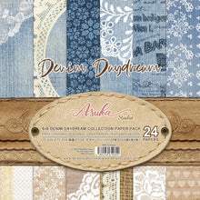 Cargar imagen en el visor de la galería, Asuka Studio - Double-Sided Paper Pack 6"X6" - 24/Pkg - Denim Daydream. The perfect start to all your paper crafting projects! This package contains twenty-four 6x6 inch double-sided sheets in six different designs (four of each). Imported. Available at Embellish Away located in Bowmanville Ontario Canada.