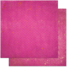 Load image into Gallery viewer, BoBunny - Double Dot Collection. This 12x12 inch double-sided heavy weight scrapbooking papers. Available in a variety of designs, colours, each sold separately. Acid and lignin free. Made in USA. Pink Punch. Available at Embellish Away located in Bowmanville Ontario Canada.