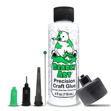 Load image into Gallery viewer, Bearly Art - Precision Craft Glue - The Original. 4 Fl Oz, Tip Kit, Tip Cap. CLEAR-DRYING, MULTIPLE-SIZED TIPS, WRINKLE & CLUMP RESISTANT, NON-TOXIC & FREEZE/THAW STABLE. Available at Embellish Away located in Bowmanville Ontario Canada.