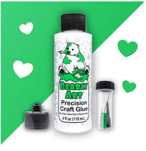 Load image into Gallery viewer, Bearly Art - Precision Craft Glue - The Original. 4 Fl Oz, Tip Kit, Tip Cap. CLEAR-DRYING, MULTIPLE-SIZED TIPS, WRINKLE & CLUMP RESISTANT, NON-TOXIC & FREEZE/THAW STABLE. Available at Embellish Away located in Bowmanville Ontario Canada.