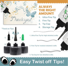 Load image into Gallery viewer, Bearly Art - Precision Craft Glue - The Mini. 2 FL Oz, Tip Kit, Tip Cap. CLEAR & FAST-DRYING, MULTIPLE-SIZED TIPS, WRINKLE & CLUMP RESISTANT, NON-TOXIC & FREEZE/THAW STABLE. Available at Embellish Away located in Bowmanville Ontario Canada.