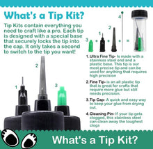 Load image into Gallery viewer, Bearly Art - Precision Craft Glue - The Mini. 2 FL Oz, Tip Kit, Tip Cap. CLEAR & FAST-DRYING, MULTIPLE-SIZED TIPS, WRINKLE & CLUMP RESISTANT, NON-TOXIC & FREEZE/THAW STABLE. Available at Embellish Away located in Bowmanville Ontario Canada.