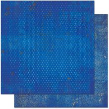 Load image into Gallery viewer, BoBunny - Double Dot Collection. This 12x12 inch double-sided heavy weight scrapbooking papers. Available in a variety of designs, colours, each sold separately. Acid and lignin free. Made in USA. Blueberry. Available at Embellish Away located in Bowmanville Ontario Canada.
