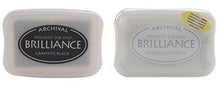 Charger l'image dans la galerie, TSUKINEKO-Brilliance Archival Pigment Inkpad. Excellent for most glossy surfaces including vellum, photos, and coated papers (Holographic). Available at Embellish Away located in Bowmanville Ontario Canada.