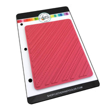 Charger l'image dans la galerie, Catherine Pooler - Background Stamp - Candy Cane. A candy cane stripe is a classic for you holiday cards. The Candy Cane Background stamp will be the perfect addition to your card background in Rockin' Red or add a strip for an accent. Try it in non-traditional colors for a fun stripe and dot pattern you can use year round! Background measures 4-3/8 x 5-5/8. Available at Embellish Away located in Bowmanville Ontario Canada.