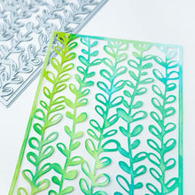 Load image into Gallery viewer, Catherine Pooler - Cover Plate Die - Among The Seaweed. Swim along Among the Seaweed and see what you might discover! This deep sea plant patterned cover plate is the perfect to mix in with fun underwater critter stamps. Try using this to create texture to any card or think out of the box and add floral images. You are going to love this fantastic die accent! Available at Embellish Away located in Bowmanville Ontario Canada.