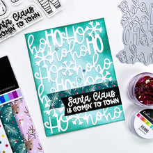 Charger l'image dans la galerie, Catherine Pooler - Cover Plate Die - Belly Laughs. Perfect embossed in sparkly holiday colors or just left white to add interest to your project background. Try embellishing one of the snowflakes for a pop of holiday magic! Available at Embellish Away located in Bowmanville Ontario Canada. Card design by brand ambassador.