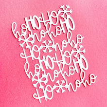 Charger l'image dans la galerie, Catherine Pooler - Cover Plate Die - Belly Laughs. Perfect embossed in sparkly holiday colors or just left white to add interest to your project background. Try embellishing one of the snowflakes for a pop of holiday magic! Available at Embellish Away located in Bowmanville Ontario Canada. Die cut example.