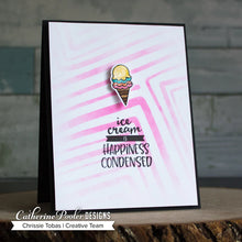 Load image into Gallery viewer, Catherine Pooler - Cover Plate Die - The Right Angle. The wonky angle of this plate leaves great texture and depth on every card. Use for a variety of techniques including die cutting, inlaid die cutting, dry embossing, stenciling and more. Available at Embellish Away located in Bowmanville Ontario Canada. card design by Chrissie Tobas