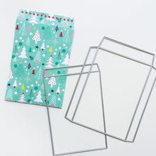 Load image into Gallery viewer, Catherine Pooler - Dies - Notecard Envelope. Create your own adorable notecard sized envelope with our Notecard Envelope Die. This pair of dies will work with our 6x6" paper to create two cut and scored pieces that you can easily adhere together to create custom envelopes. The envelope is measures at 3 3/4" x 5 1/2" and is a perfect fit for a 3.5" x 5" CP Notecard or 4 Bar sized card base. Available at Embellish Away located in Bowmanville Ontario Canada. Die cut example