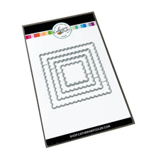 Load image into Gallery viewer, Catherine Pooler - Dies - Scallop Square. You are going to love the Scallop Square Dies. This set of four nested dies gives you lots of sizes and versatility for cutting decorative square layers for your cards or scrapbook spreads. Available at Embellish Away located in Bowmanville Ontario Canada.