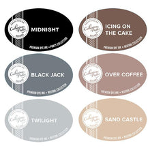 Load image into Gallery viewer, Catherine Pooler - Neutrals Ink Collection - Ink Pads. The essential neutral ink colors that every crafter needs! Super deep, rich Black, Grey and Browns - the perfect shade of each. Midnight is the quintessential black and is an archival dye ink. Available at Embellish Away located in Bowmanville Ontario Canada.