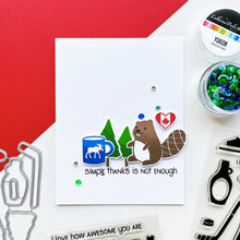 Load image into Gallery viewer, Catherine Pooler - Sentiments Stamp Set - Just Right Duos. Try one line or stack two with the Just Right Duos Sentiments Stamp Set! This fun grouping of sentiments covers a wide range of occasions and works great to create inside/out sentiments too. Available at Embellish Away located in Bowmanville Ontario Canada. card example by brand ambassador.