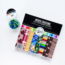 Load image into Gallery viewer, Catherine Pooler - Sequin Mix - Yukon. The wild and mountainous Yukon territory is full of vast stretches of green, and crystal blue glacial waters. That is the inspiration behind this Canadian sequin mix. Available at Embellish Away located in Bowmanville Ontario Canada. Paper Pad sold separately.