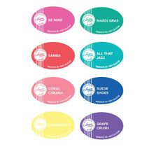 Load image into Gallery viewer, Catherine Pooler - Party Collection - Carnivale Ink Pads. The Carnivale Collection has 8 gorgeous vibrant ink refill colors. Select All That Jazz, Be Mine, Coral Cabana, Grape Crush, Limoncello, Mardi Gras, Samba, Suede Shoes. Available at Embellish Away located in Bowmanville Ontario Canada.