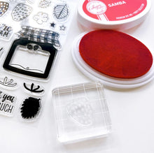 Load image into Gallery viewer, Catherine Pooler - Stamp Set - Strawberries & Jam. This stamp is fresh picked just for you! The Strawberries & Jam Stamp Set is jam-packed with summery cuteness. Available at Embellish Away located in Bowmanville Ontario Canada.