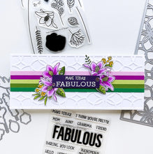 Load image into Gallery viewer, Catherine Pooler - Stamps - Just Plain Fabulous Sentiments. Let your most fabulous friend know they are legendary with the Just Plain Fabulous Sentiments Stamp Set. Available at Embellish Away located in Bowmanville Ontario Canada. Card design by Ambassador.