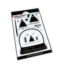 Load image into Gallery viewer, Catherine Pooler - Stamps - Snow Globe Adventure. Where to? Let's take a snow globe adventure! Build the perfect snow globe scene with the Snow Globe Adventure Stamp Set. For more design options, mix in images from the Dream Away Sentiments Stamp Set to make your adventure even more exciting. Available at Embellish Away located in Bowmanville Ontario Canada.