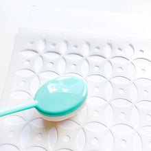 Load image into Gallery viewer, Catherine Pooler - Stencil - Perfection. Remember the game of speed and precision with all the shaped pegs from our youth? This fun stencil pattern of crosses and dots reminded us of that and we think it's, well, Perfection! Available at Embellish Away located in Bowmanville Ontario Canada.