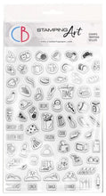 Charger l'image dans la galerie, Ciao Bella - Clear Stamp Set 4"x6" - BuJo Cooking. These high quality clear photopolymer stamps are manufactured using a patented photopolymer and UV light exposure, this way they are able to achieve a higher level of detail. They are also designed to achieve optimum performance ensuring you get the highest quality possible. Available at Embellish Away located in Bowmanville Ontario Canada.
