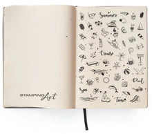 Load image into Gallery viewer, Ciao Bella - Clear Stamp Set 4"x6" - BuJo Summer. These high quality clear photopolymer stamps are manufactured using a patented photopolymer and UV light exposure, this way they are able to achieve a higher level of detail. They are also designed to achieve optimum performance ensuring you get the highest quality possible. Available at Embellish Away located in Bowmanville Ontario Canada.