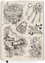 Load image into Gallery viewer, Ciao Bella - Clear Stamp Set 6x8 - Gothika. Ciao Bella's high quality clear photopolymer stamps are manufactured using a patented photopolymer and UV light exposure, this way they are able to achieve a higher level of detail. Available at Embellish Away located in Bowmanville Ontario Canada.