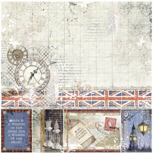 Load image into Gallery viewer, Ciao Bella - Pad 12x12 12/Pkg + 1 Free deluxe sheet - London's Calling. Every artwork features major layouts and versatile patterns perfect for a variety of applications and projects. Available at Embellish Away located in Bowmanville Ontario Canada.
