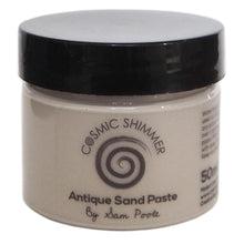 Load image into Gallery viewer, Cosmic Shimmer - Antique Sand Paste 50ml By Sam Poole - Select from a variety. This is a water-based paste medium that has a sand like texture. It can be used to create amazing effects on any project. It can easily be applied to any porous surface with a spatula, brush or sponge. Available at Embellish Away located in Bowmanville Ontario Canada.