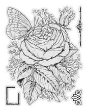 Cargar imagen en el visor de la galería, Couture Creations - Stamp and Colour - Rose. This beautiful four piece Rose Stamp and Colour Set which is part of the “Vintage Blooms” collection will make a great addition and will be perfect for cards and projects. Approx. 100 x 130mm | 3.9 x 5.1in. Available at Embellish Away located in Bowmanville Ontario Canada.