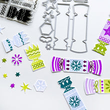 Load image into Gallery viewer, Catherine Pooler - Stamps & Dies - Cracking Good. The Cracking Good Stamp & Die Set features fun and festive party cracker stamps that will be perfect for winter, birthdays, new years...and really any occasion that calls for confetti! Available at Embellish Away located in Bowmanville Ontario Canada.
