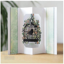 Load image into Gallery viewer, Creative Expressions - Craft Dies By Paper Panda - Magical Forest. This stunning design has been hand drawn by husband-and-wife duo Louise and Ryan Firchau expert paper cutters. These gorgeous designs are created in a distinct and exquisite style and are much sought after. This mystical creature and trees die will make a superb card front or scrapbook page. Available at Embellish Away located in Bowmanville Ontario Canada. Card example by Maria Moorhouse.