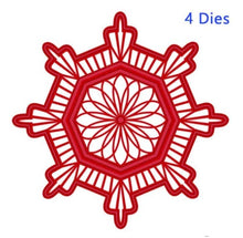 Load image into Gallery viewer, Creative Expressions - Festive Collection Art Deco Dies - Snowflake. Craft Dies by Sue Wilson are an elegant collection of high quality steel designs designed to co-ordinate with each other. Size approx. 3.5" x 3.5". Available at Embellish Away located in Bowmanville Ontario Canada.
