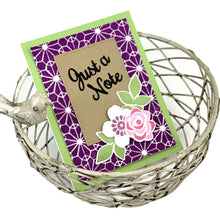 Charger l'image dans la galerie, Add a velvety texture and vibrant color to any project without the mess of traditional flock powders! Can be used on their own or with embossing folders. Each pack of 6.5x12 inch package contains four 6x12 inch transfer sheets. Choose from a variety of colours. Each sold separately. Made in USA. Available in Bowmanville Ontario Canada. Card design by brand ambassador