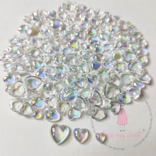 Load image into Gallery viewer, Dress My Craft - Water Droplet Embellishments - 8g - Rainbow Heart Assorted. These beautiful water looking droplets gives a clear and transparent look! Available at Embellish Away located in Bowmanville Ontario Canada.
